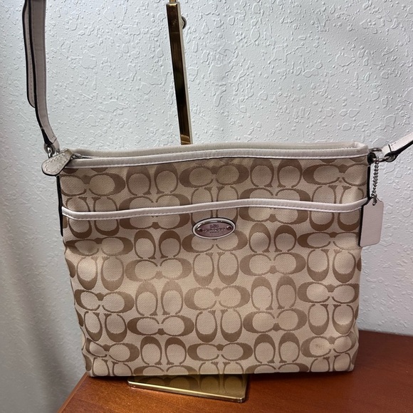 Coach Tan Signature Crossbody Bag - Picture 9 of 13
